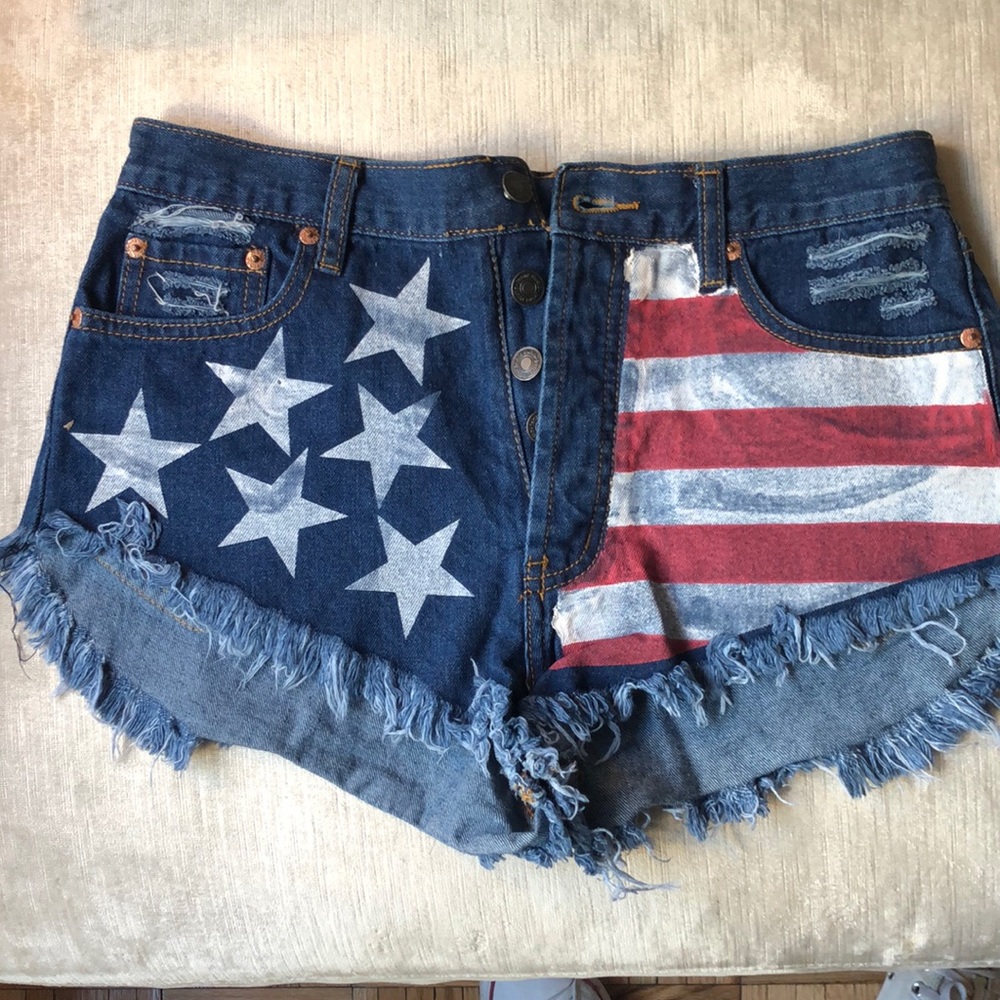 American flag shorts